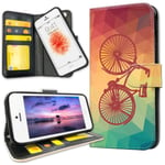 Iphone 5c - Plånboksfodral Cykel