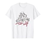 Teen Wolf Retro Vintage Eighties Werewolf Line Art Logo T-Shirt