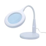 Lightcraft Value Magnifier Lamp with Flexi Neck-100mm Lens, 36 LEDs, 6500K Colour Temperature-for Hobby, Craft, Modelling & Electronics, 1.75x Magnification
