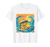 My FIrst Cruise 2024 Vintage Big Wave Magic Cruise Boat Sea T-Shirt