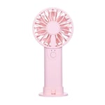 Mini Portable Fan Cool Air Hand Held Travel Cooler Cooling Mini Desk Fans Powered By 2x AA Battery For Outdoor Home 162x75x25mm-Pink