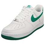 Nike Air Force 1 07 Mens White Green Fashion Trainers - 8 UK