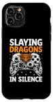 Coque pour iPhone 11 Pro Jeu vidéo Slaying Dragons In Silence