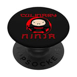 Culinary Ninja Funny Cooking Baking Chef Cook Baker Gift PopSockets Support et Grip pour Smartphones et Tablettes