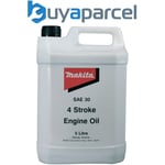 Makita 4 Stroke Engine Oil SAE 30 - 5 ltr Bottle - For EM2651LH BHX2501 +++