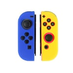 L bleu r jaune - coque souple Joy-con en silicone pour Nintendo Switch OLED, 1 pièce, pour grand écran NS
