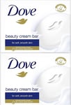 2x Dove Original Moisturising Beauty Cream Bath Shower Soap Bar Smooth Skin 90g