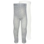 Ewers Baby strumpbyxor 2-pack Uni latte/grå