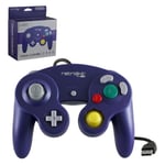 Manette Pad Joystick Style Nintendo GameCube avec câble USB intégré Pour Ordinateur PC & Mac - Rétro Gaming - Violet