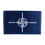 Hildeq NATO Patch med kardborre 8x5 cm