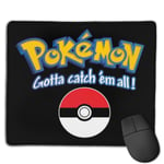 Gotta Catch Em All Poke Ball Monster of The Pocket Customized Designs Non-Slip Rubber Base Gaming Mouse Pads for Mac,22cm×18cm， Pc, Computers. Ideal for Working Or Game