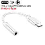 couleur argent Adaptateur USB Type-C Vers Jack 3.5mm OTG, Câble Audio Aux pour Écouteurs Xiaomi MI 10 9 Oneplus 8 7 Pro