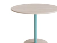 Bord Donut, Ø900 Mm, Höjd 720 Mm, Vitpigmenterad Ask På Turkos Ram