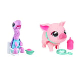 Little Live Pets - Gotta Go Turdle Interactive Plush Rainbow Turtle that Wiggles & My Pet Pig | Soft and Jiggly Interactive Toy Pig That Walks