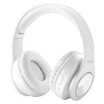 Bluetooth Headphones Wireless,Tuinyo Over Ear Stereo Wireless Headset 40H Playtime with deep bass, Soft Memory-Protein Earmuffs, Built-in Mic Wired Mode PC/Cell Phones/TV-White
