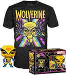 Funko POP! & Tee: XMen - Dementor - Wolverine - (Blacklight) - Medium - Marvel - T-Shirt - Clothes With Collectable Vinyl Figure - Gift Idea - Toys and Short Sleeve Top for Adults Unisex Men