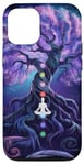 Chakra Méditation Arbre Nature Univers Éléments Coque pour iPhone 12/12 Pro