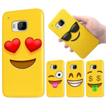 Htc One M9 - Skal / Mobilskal Emoji Smiley 15 Olika Motiv 11