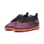 PUMA Future 8 Play TT Unlimited - PUMA Svart/PUMA White/Röd Barn - Turf (TF), storlek 37½