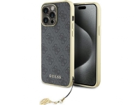 Guess Guess GUHCP15XGF4GGR iPhone 15 Pro Max 6.7 szary/grey hardcase 4G Charms Collection