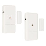 Door Alarm Sensor, 2 Pack 125dB Door Alarms Window Burglar Alarm, White