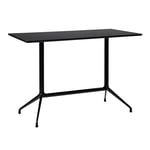 HAY - About a Table AAT10 High - Black Base - Black Linoleum - 160x80x95 cm - Barbord