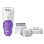 Braun Silk-Ã©pil 5 5-541 - Wet&Dry Cordless Epilator with 4 extras including a shaver head and a trimmer cap