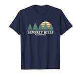 Beverly Hills CA Vintage Throwback Tee Retro 70s Design T-Shirt