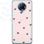 Xiaomi Poco F2 Pro Transparent Mobilskal Små Hjärtan