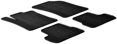 Gummimattor lampliga for Citroen C3 2010 TDesign 4delad