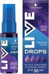 Schwarzkopf LIVE Colour Drops, Vegan, Semi-permanent, Purple Hair Dye, Lasts 2