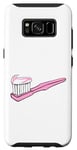 Galaxy S8 Pink Toothbrush and Toothpaste Case