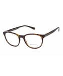 Burberry Womens Cat eye plastic Women Eyeglasses Matte Dark Havana / Clear Lens - Multicolour - One Size