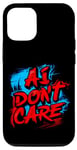 Coque pour iPhone 15 Pro Ai Don't Care Intelligence Artificielle Style Graffiti Cool