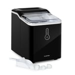  Ice Maker Machine Bullet-shaped Counter top 12kg/24h Water Tank 1.5 l Black