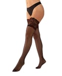 Luxury Stay-Up Stockings m/ Floral Lace Top - L/XL