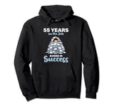 55 Years on the Job Buried in Success 55th Work Anniversary Pullover Hoodie