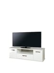 Swift Neptune Ready Assembled White High Gloss Tv Unit - Fits Up To 65 Inch Tv - Fsc&Reg; Certified