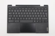 Lenovo Chromebook 300e 2nd Keyboard Palmrest Top Cover Spanish Black 5CB0T79494