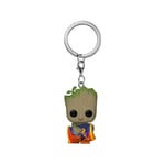 Funko POP! Keychain: Marvel - Guardians Of the Galaxy - Groot - 1/6 Odds for Rare Chase Varianteese Puffs - Groot Shorts Novelty Keyring - Collectable Mini Figure - Stocking Filler - Gift Idea