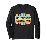 Yellowstone Natl Park Retro US National Parks Nostalgic Sign Long Sleeve T-Shirt