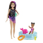 Barbie Skipper Babysitter Doll Playset - Pool and Toddler