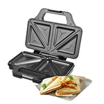 Venga! Sandwich Maker, Extra-Deep Fill Plates, 900 W, Black / Stainless Steel, VG SM 3008 BS