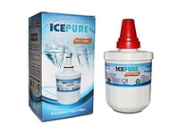 IcePure RFC1100A Fridge Water Filter Compatible with Samsung DA29-00003F Aqua Pure Plus HAFIN1 Replacement Refrigerator Filter