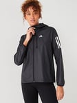 adidas Women's Own The Run Running Jacket - Black, Black, Size 2Xs, Women