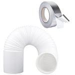 Vent Hose for HOTPOINT Tumble Dryer Flexible Duct Pipe Long 6m / 4" + Foil Tape