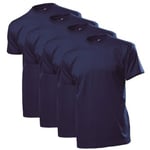 Stedman 4P Comfort Men T-shirt Marin bomull 4XL Herr