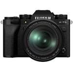 Fujifilm X-T5 + XF 16-80/4 R OIS WR -systemkamera, svart