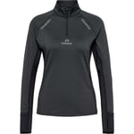 Newline Mesa 1/2 Zip L/S Women löpartröja Black Melange-2508 S - Fri frakt