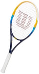 Wilson Unisex-Adult Wilson Prime Tennis Racket for Beginners and Intermediate Players Grip Size L2, Blue/Orange